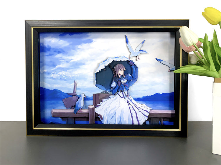 【In stock】Paper Art 3D Decorative Paint of Violet-Violet Evergarden-momo Studio