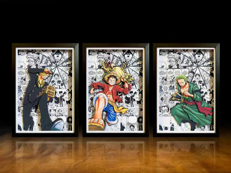 【Buy 4 and get 1 free】【In stock】Decorative Painting of Comic Background Characters-One Piece-Mystical Art Studio