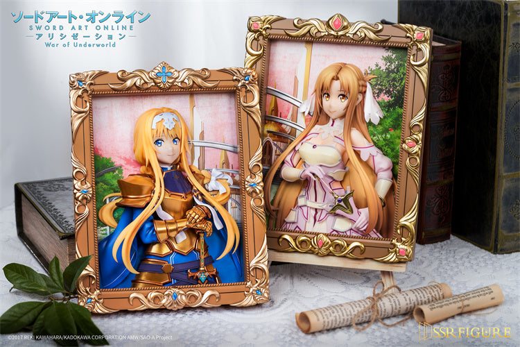 【Pre-sale】Alice Zuberg & Goddess of Creation Stacia Ver. Yuuki Asuna 3D Decoration Frame-Sword Art-SSR-Figure