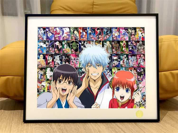 【Pre-sale】Sakata Gintoki, Shimura Shinpachi & Kagura GINTAMA 19th Anniversary Decorative Painting-GINTAMA-XingKong Studio