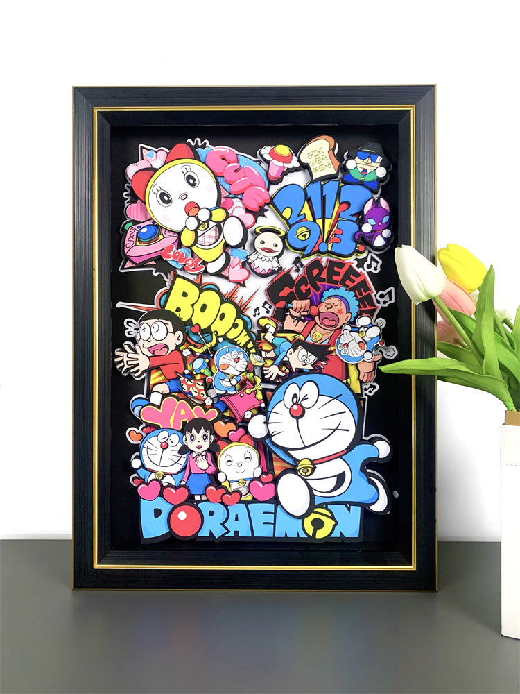 【In stock】3D Decorative Paint of Doraemon & Nobita Nobi-Doraemon-momo Studio