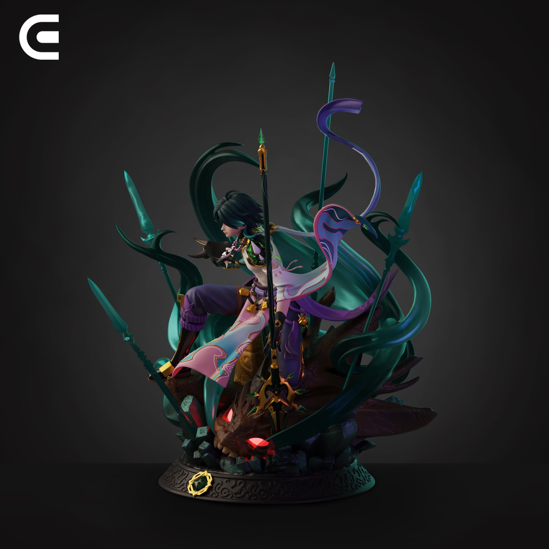 【Pre-sale】1/4 Scale Vigilant Yaksha Xiao-Genshin Impact-Clio Studio