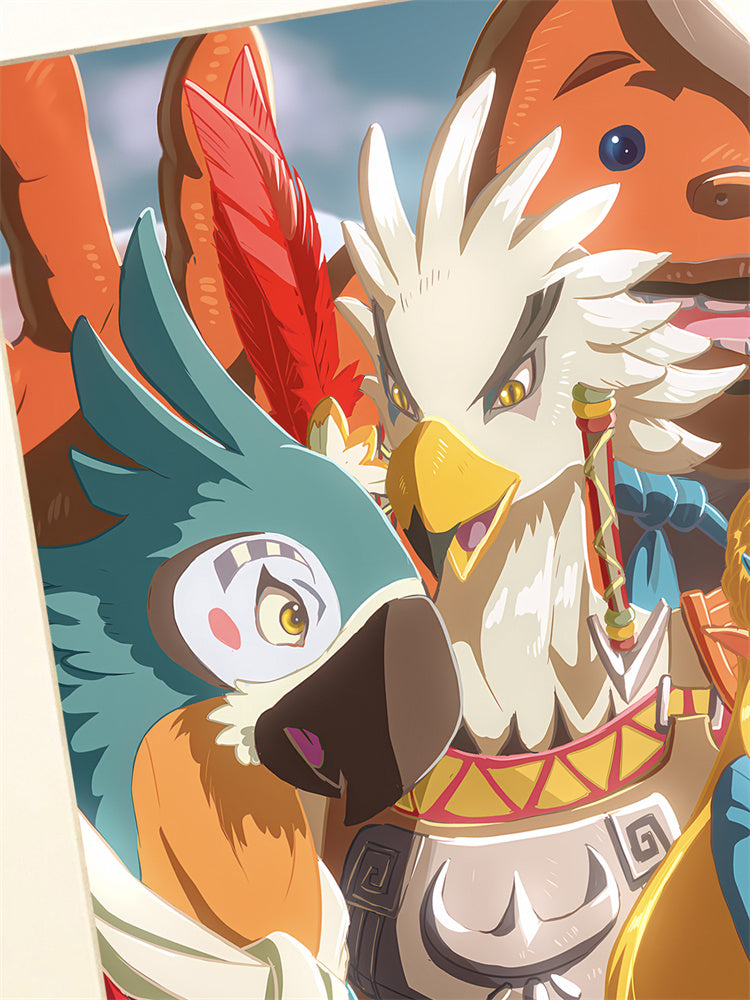 【Pre-sale】Characters of The Legend of Zelda: Breath of the Wild Decorative Painting-XingKong Studio