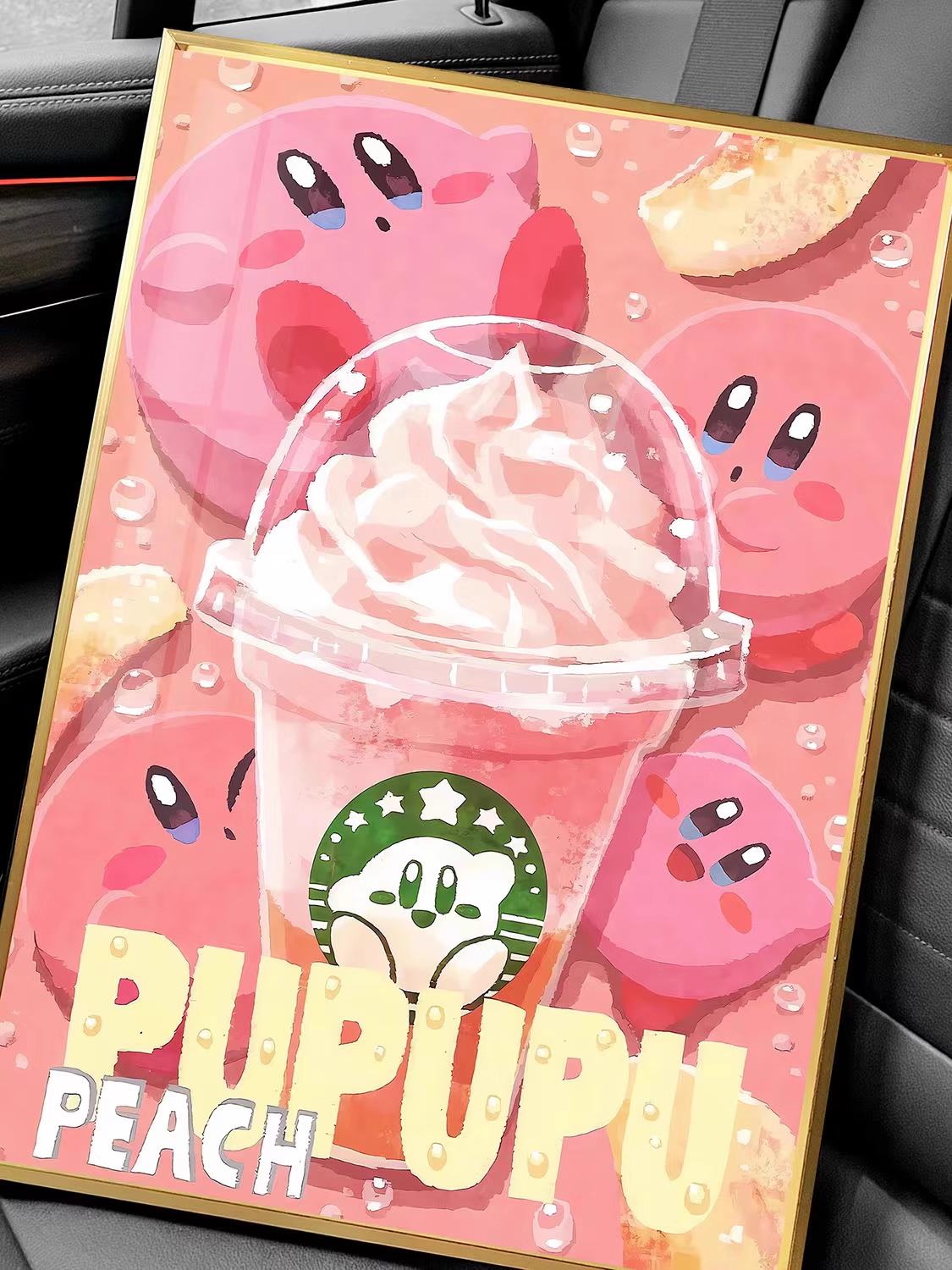 【In stock】Decorative Painting of Frappuccino Kirby-Pokemon-Billion Birds Studio