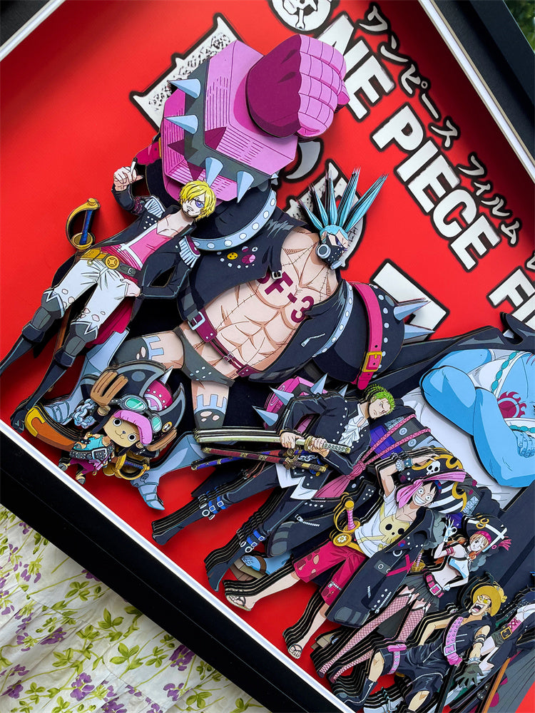 【Pre-sale】Big & Small Scale 3D Decorative Paint of One Piece Film Red Straw Hat Pirates-Mystical Art Studio