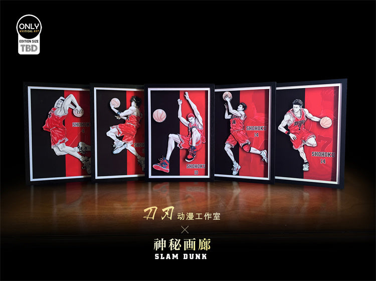 【Pre-sale】3D Five Tigers of Shohoku Decoration Painting-SLAM DUNK-DaoRen Studio