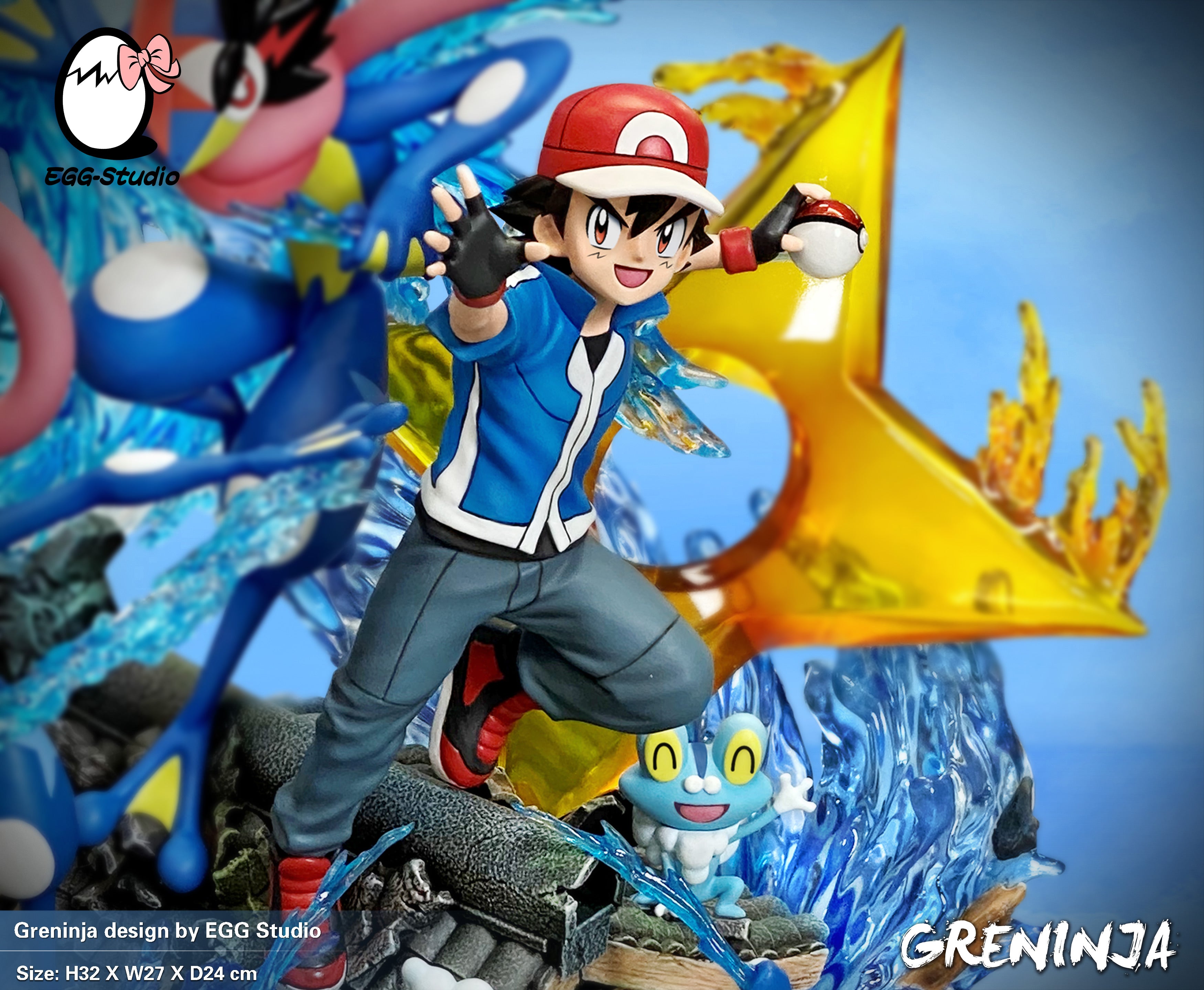 【Sold out】Ash Ketchum & Greninja Family-Pokemon-EGGS Studio