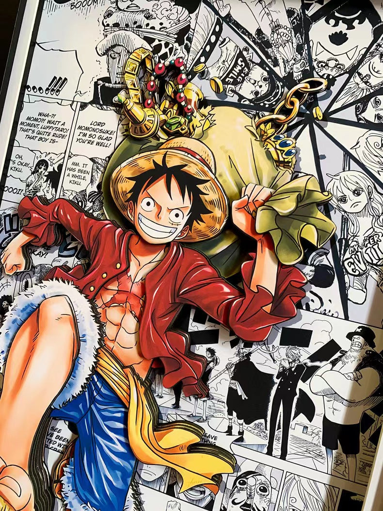 【Buy 4 and get 1 free】【In stock】Decorative Painting of Comic Background Characters-One Piece-Mystical Art Studio