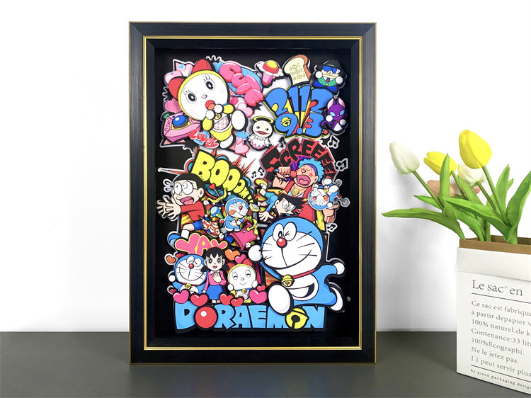 【In stock】3D Decorative Paint of Doraemon & Nobita Nobi-Doraemon-momo Studio