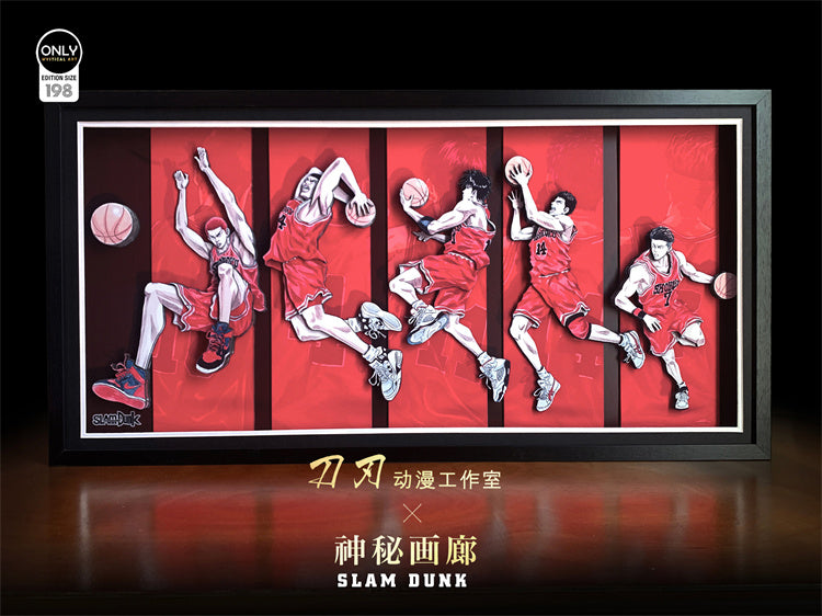 【Pre-sale】3D Five Tigers of Shohoku Decoration Painting-SLAM DUNK-DaoRen Studio