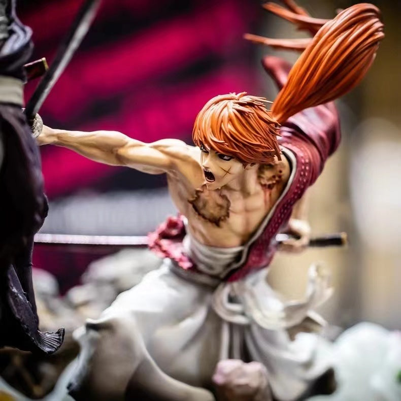 【In stock】1/6 Scale Himura Kenshin VS Shishio Makoto-Rurouni Kenshin-Figurama Studio