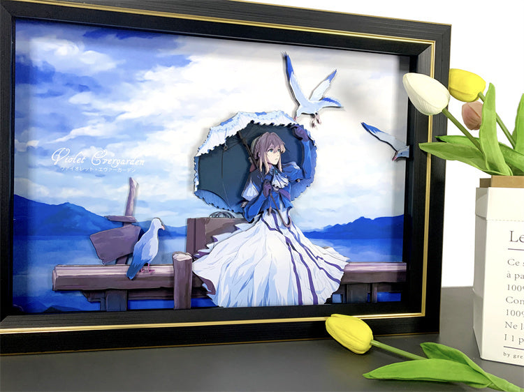 【In stock】Paper Art 3D Decorative Paint of Violet-Violet Evergarden-momo Studio