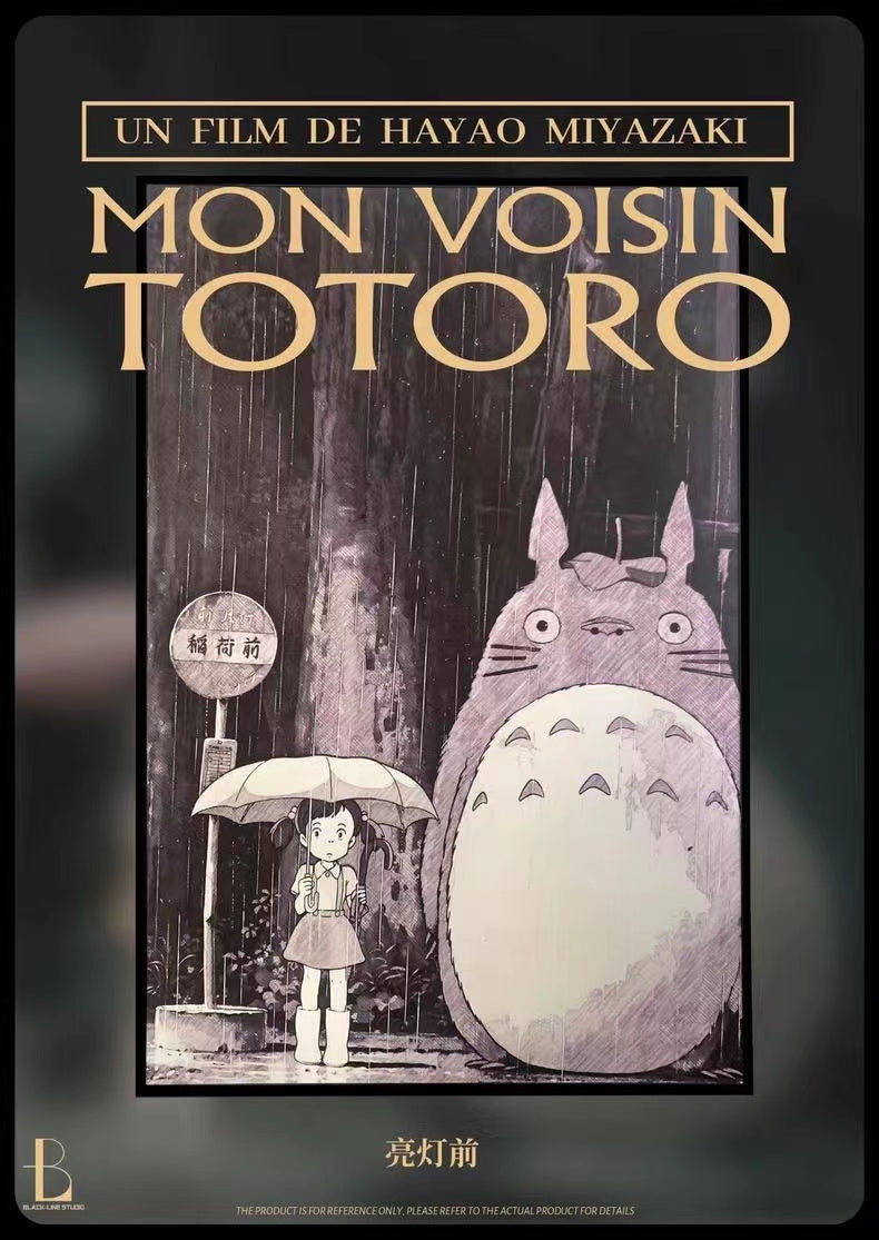 【In stock】Decorative Painting of My Neighbour Totoro-Studio Ghibli-Black Line Studio
