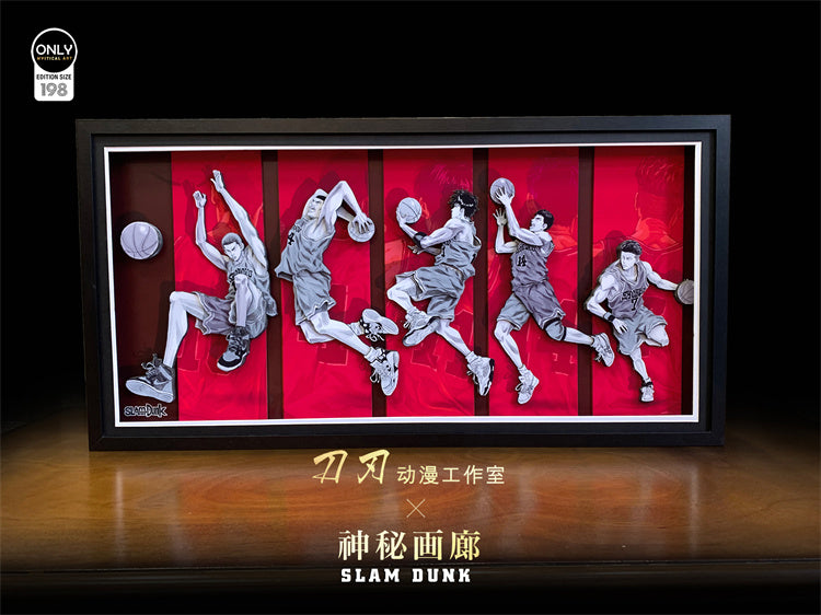 【Pre-sale】3D Five Tigers of Shohoku Decoration Painting-SLAM DUNK-DaoRen Studio