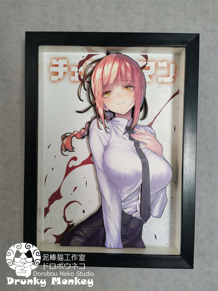 【Pre-sale】Makima 3D Decoration Painting-Dorobou Neko Studio