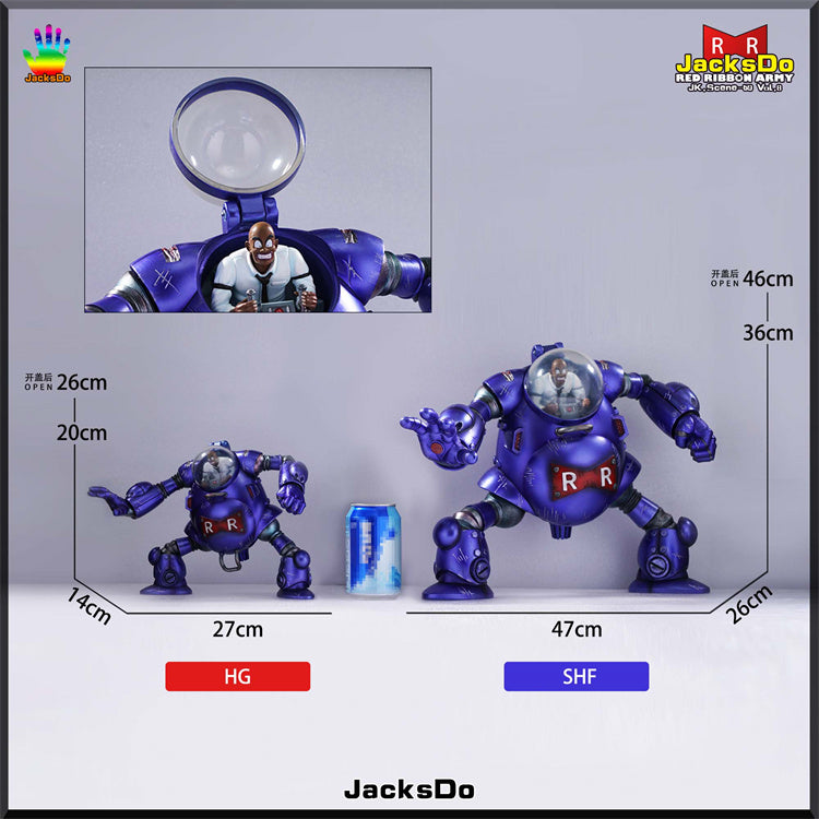 【Pre-sale】SHF & HG Scale Red Ribbon Army Staff Officer Black in the Battle Jacket-DB-JacksDo Studio