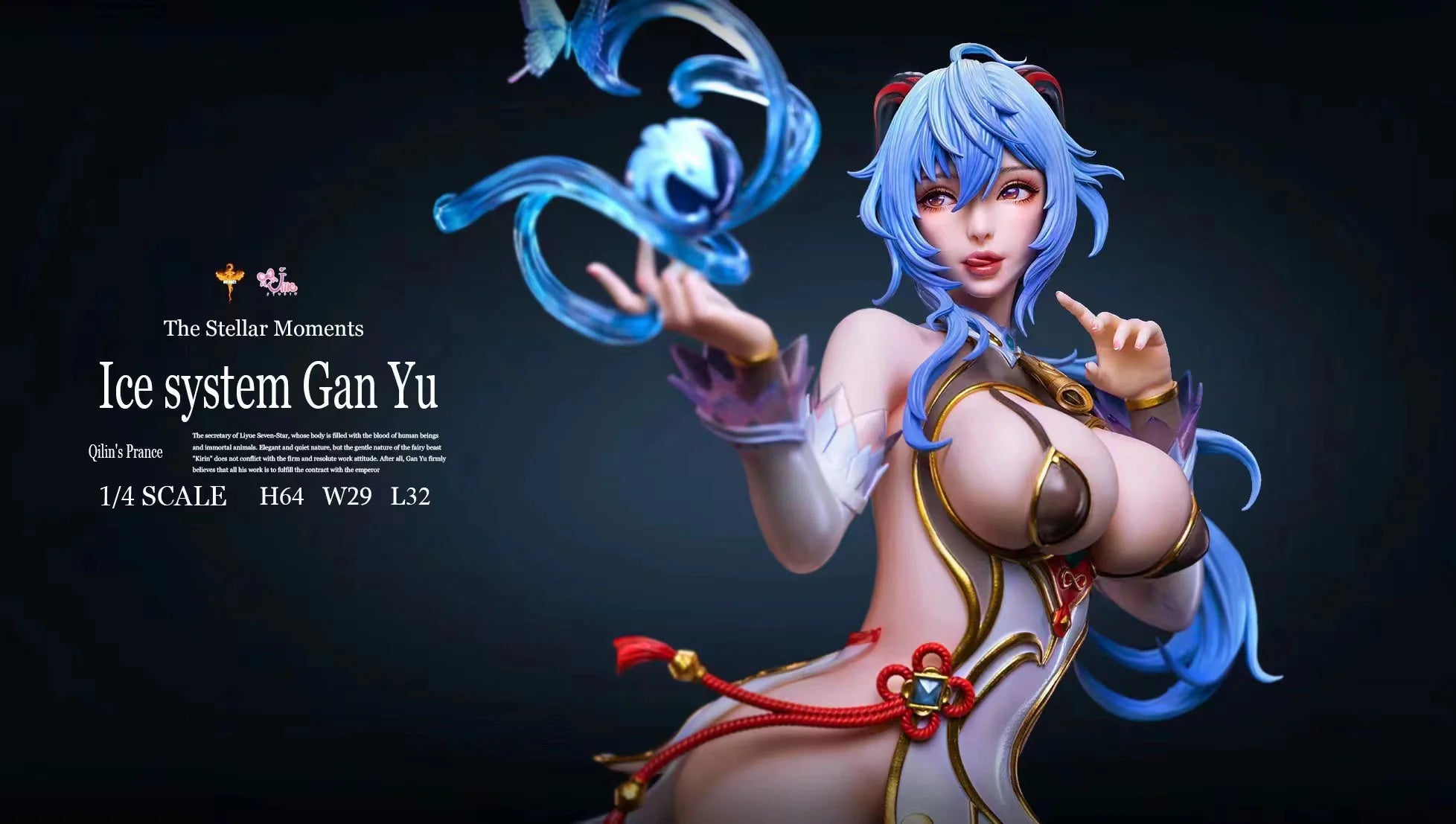 【Pre-sale】1/4 Scale Ice System Ganyu-Genshin Impact-DT Studio