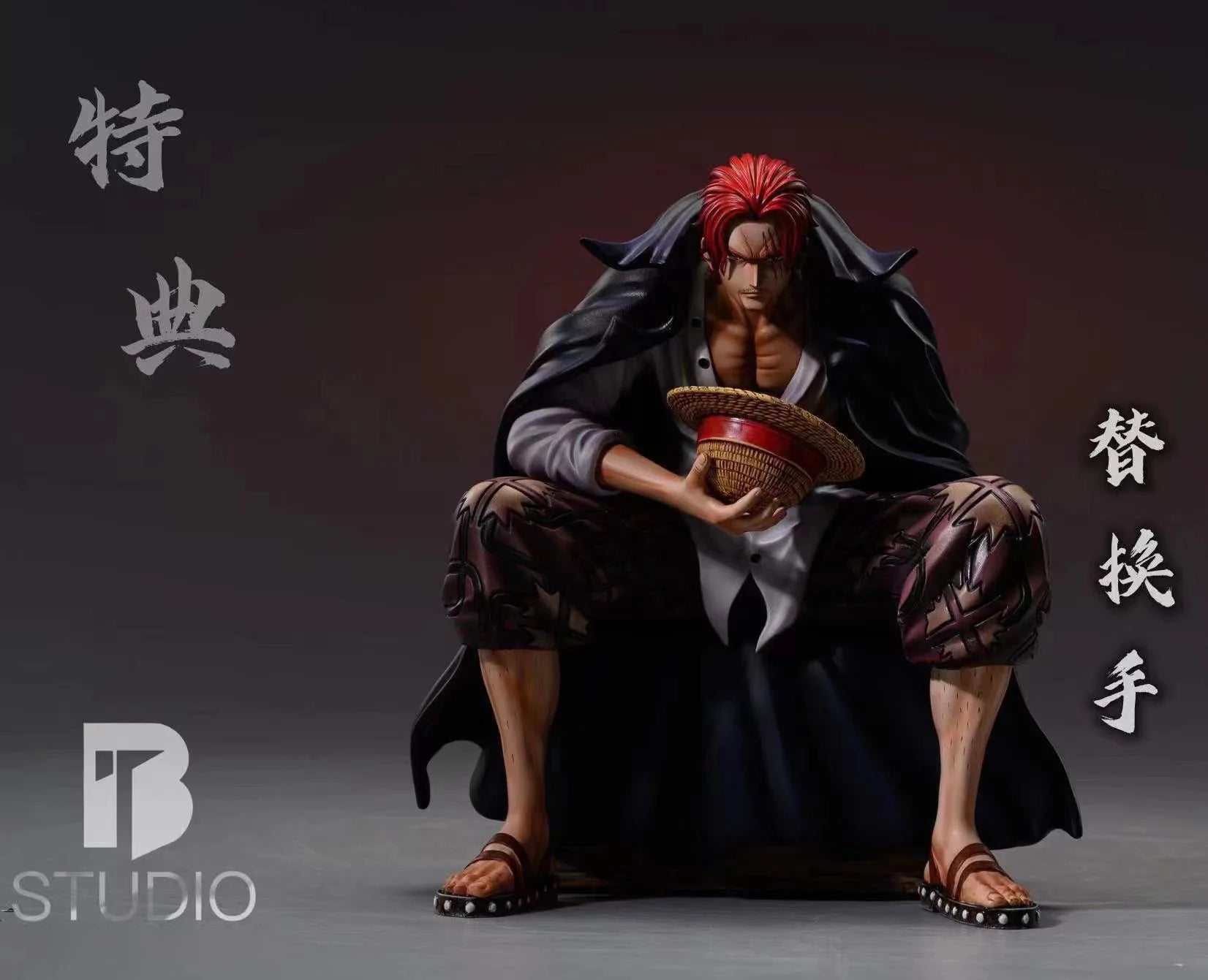 【In stock】Pop Scale Sitting Red-Haired Shanks-One piece-BT Studio