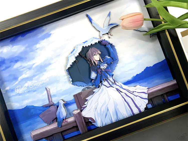 【In stock】Paper Art 3D Decorative Paint of Violet-Violet Evergarden-momo Studio