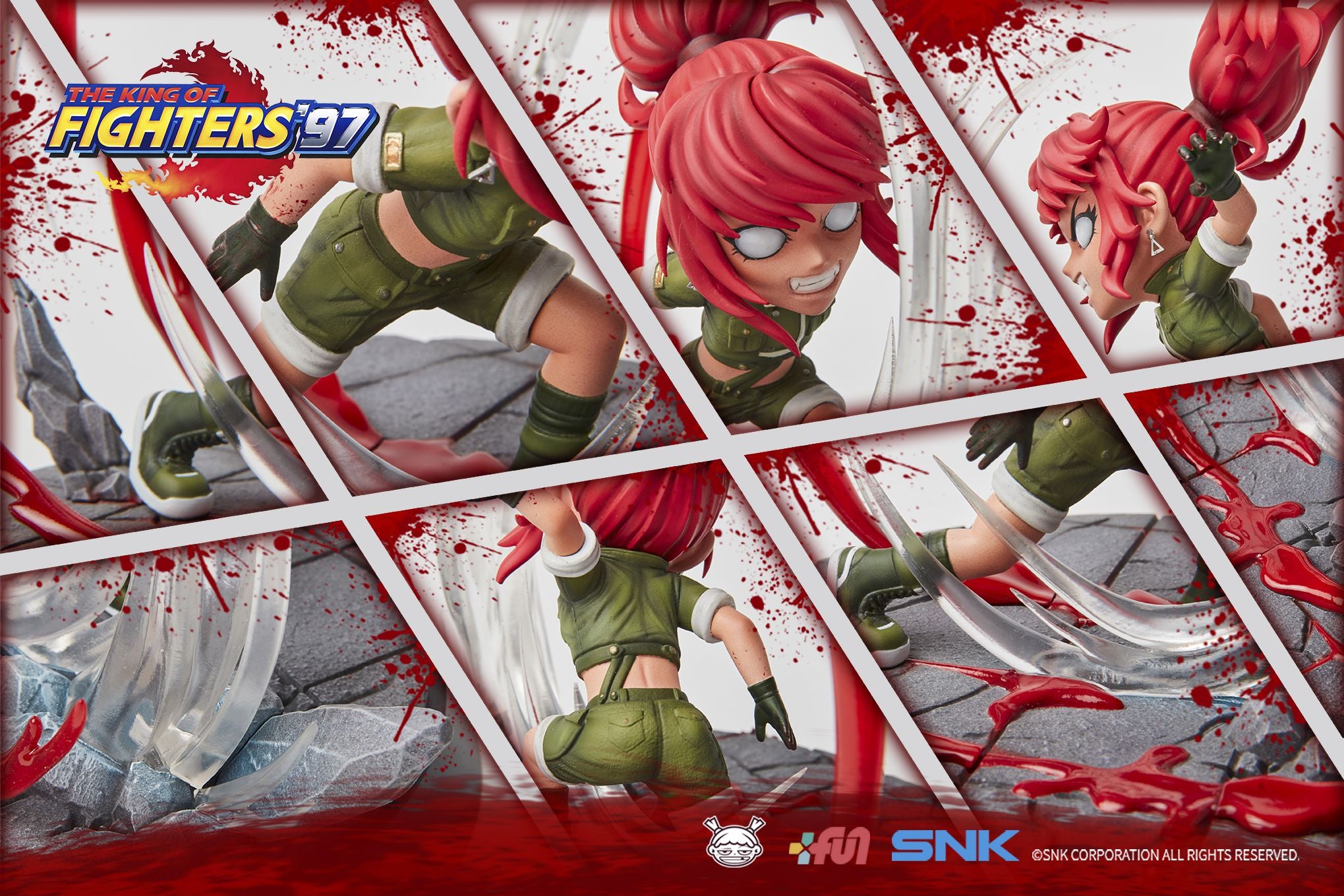 【Pre-sale】Iori Yagami VS Leona Heidern statue-The King Of Fighters-SNK