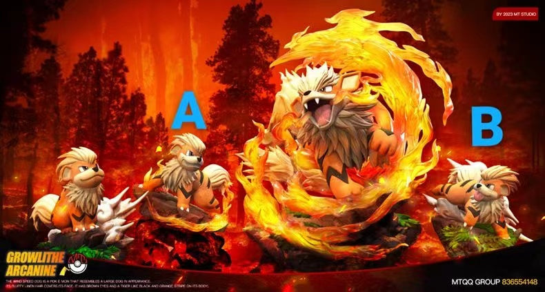 【Pre-sale】1/20 Scale Original Color Arcanine Evolution Group-Pokemon-MT Studio