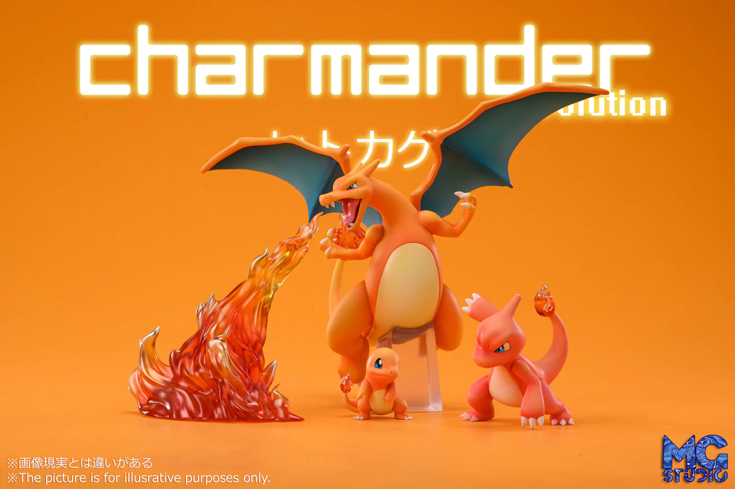 【Pre-sale】1/20 Scale World Zukan Evolutionary Combination Series Charizard Family-Pokemon- MG Studio