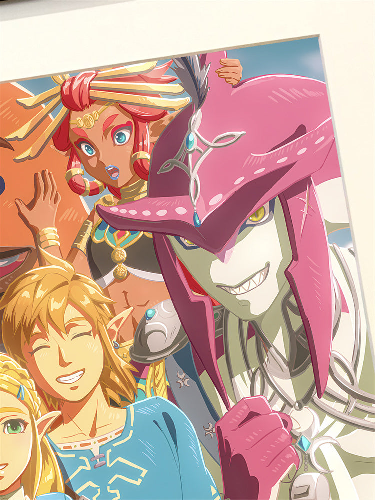 【Pre-sale】Characters of The Legend of Zelda: Breath of the Wild Decorative Painting-XingKong Studio