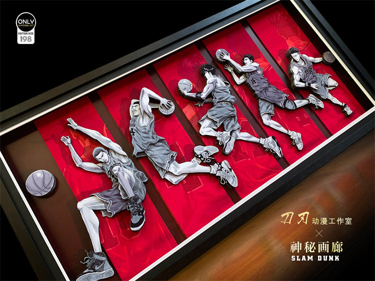 【Pre-sale】3D Five Tigers of Shohoku Decoration Painting-SLAM DUNK-DaoRen Studio