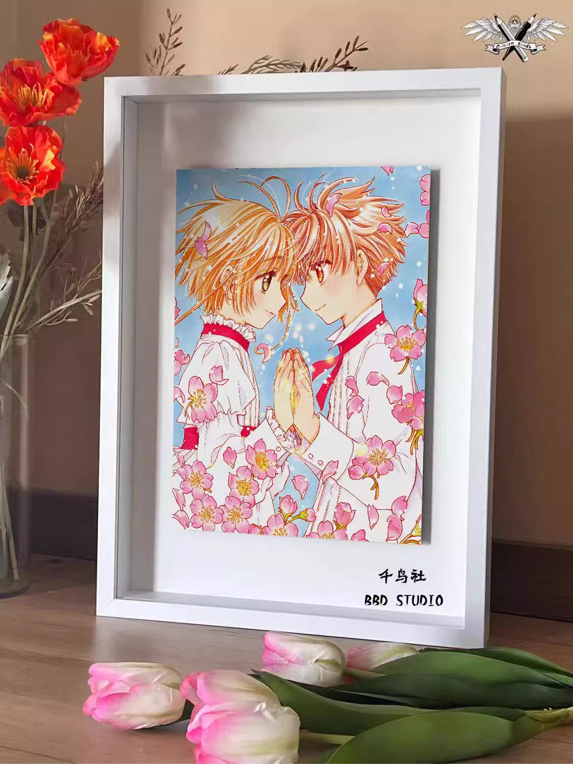 【Pre-sale】Decorative Painting of Sakura & Li Syaoran-Card Captor Sakura-Billion Birds Studio
