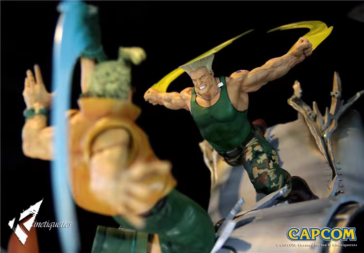 【In stock】1/6 Scale Guile VS Charlie Nash-Street Fighter-KINETIQUETTES Studio