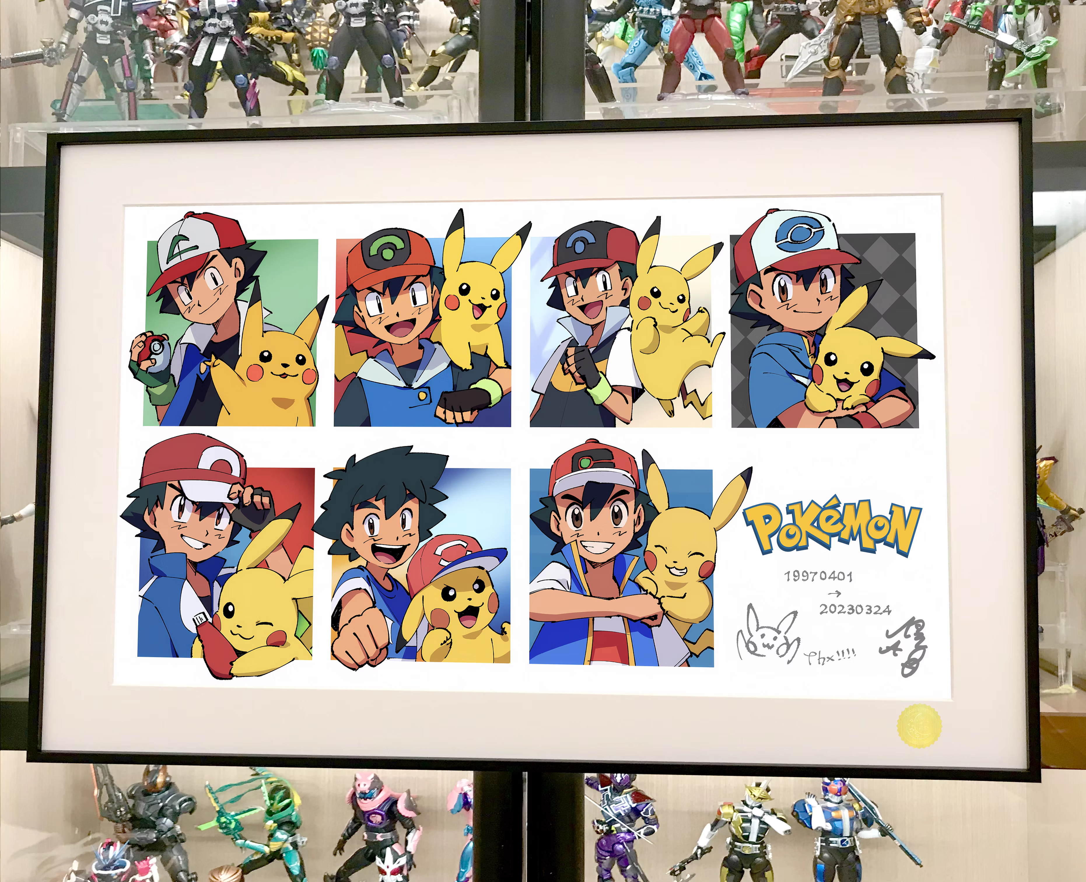 【Pre-sale】Decorative Painting of Ash Ketchum & Pikachu-Pokemon-XingKong Studio
