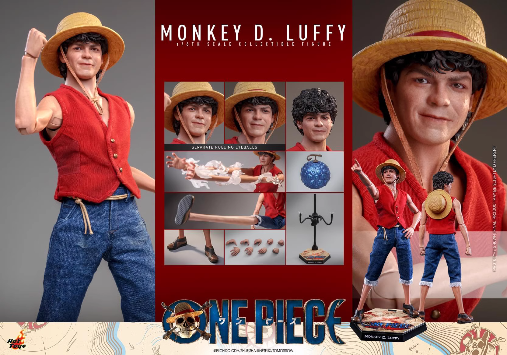 【Pre-sale】1/6 Scale Luffy TMS109 & Zoro TMS110-One piece-Hot Toys Studio