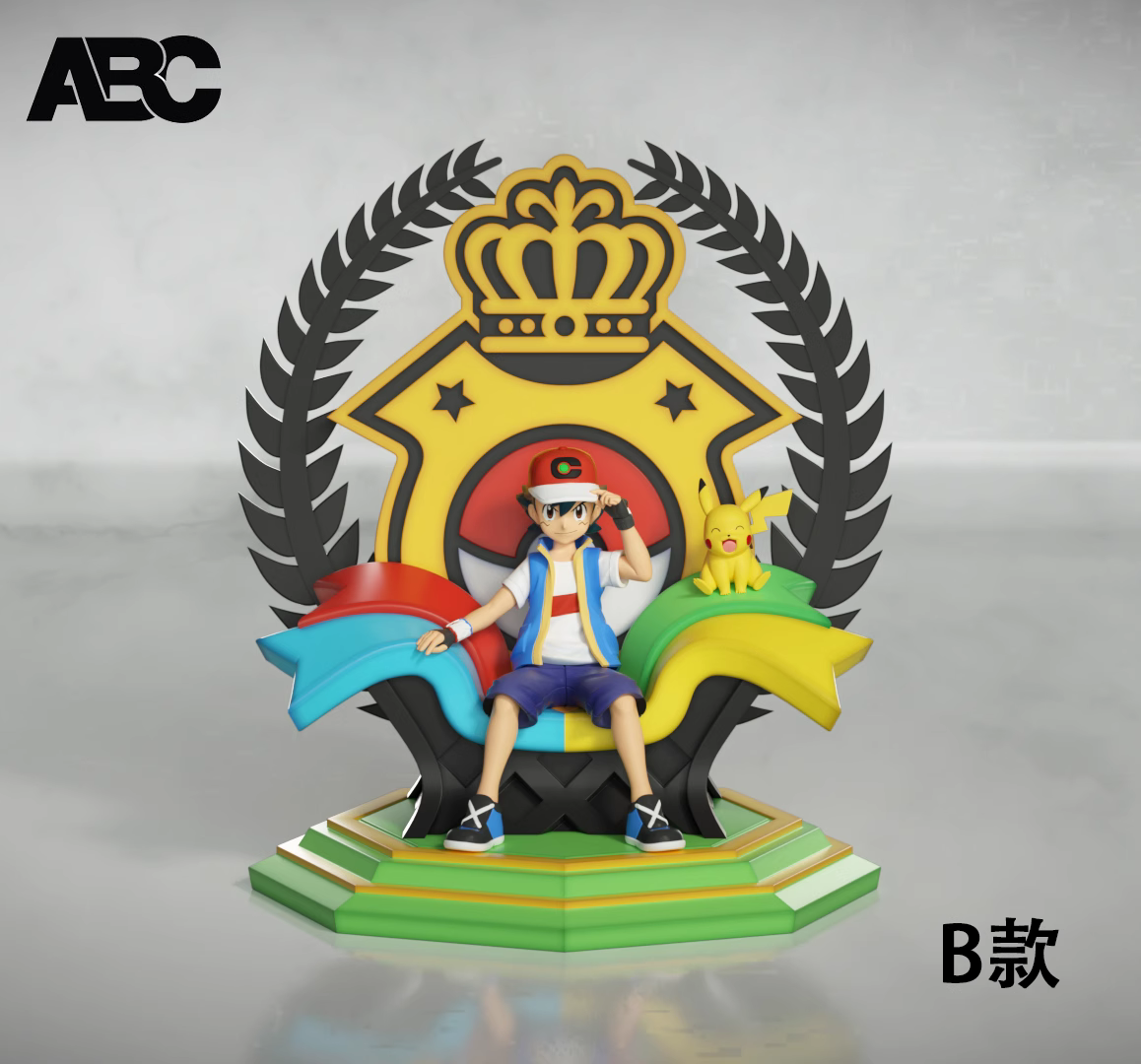 【Pre-sale】1/20 Scale Champion Throne Ash Ketchum-Pokemon-ABC Studio