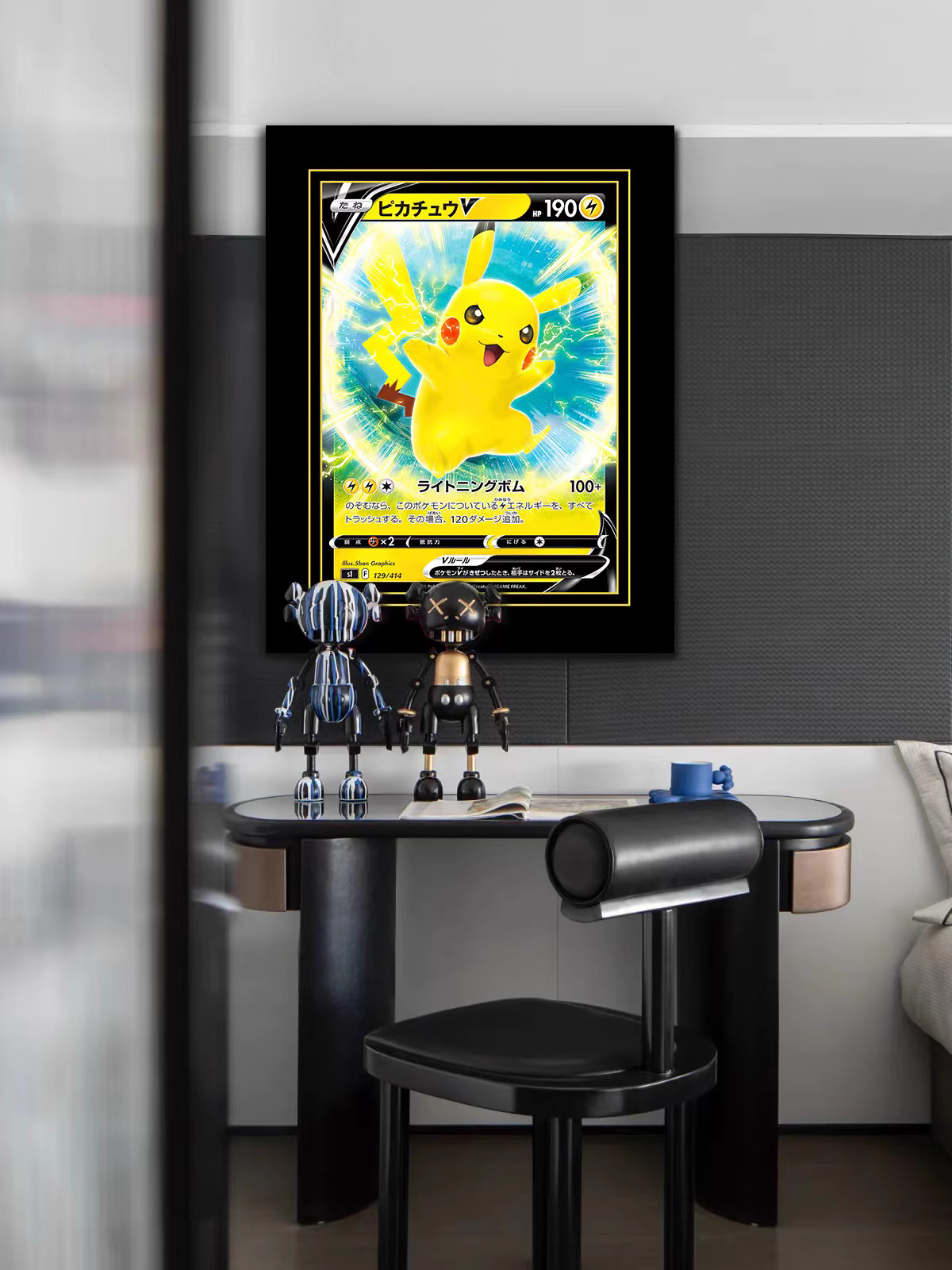 【In stock】Decorative Painting of Pikachu-V-Pokemon-LangRen Studio