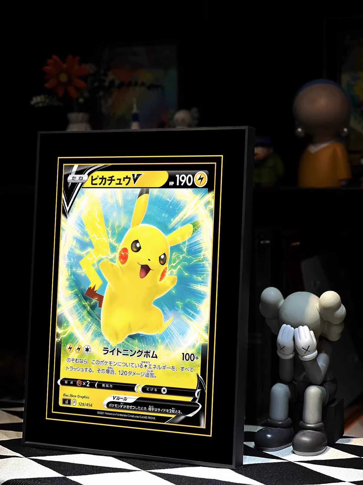 【In stock】Decorative Painting of Pikachu-V-Pokemon-LangRen Studio