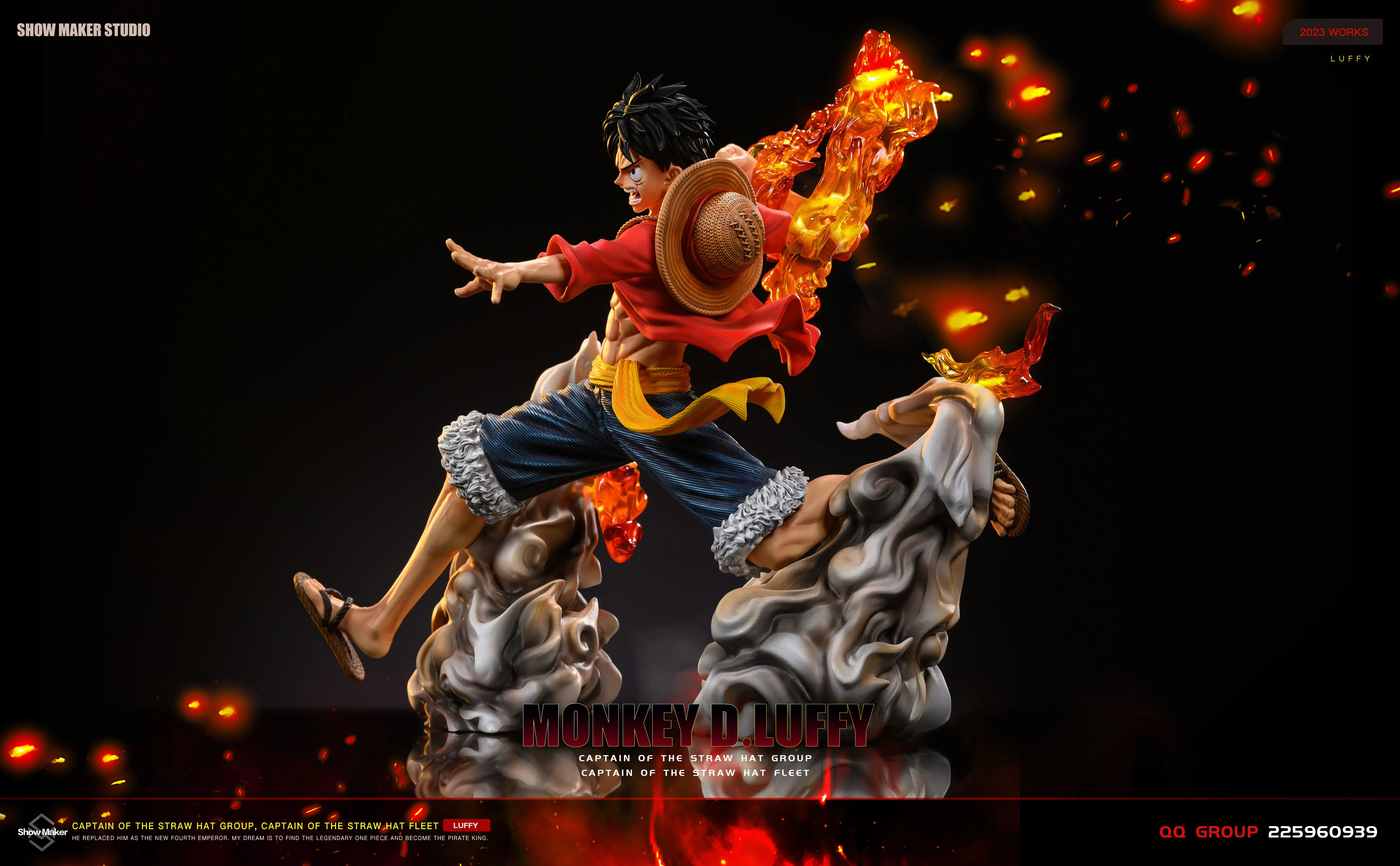 【Sold out】1/6 Scale Fire Fist Luffy-One piece-ShowMaker Studio