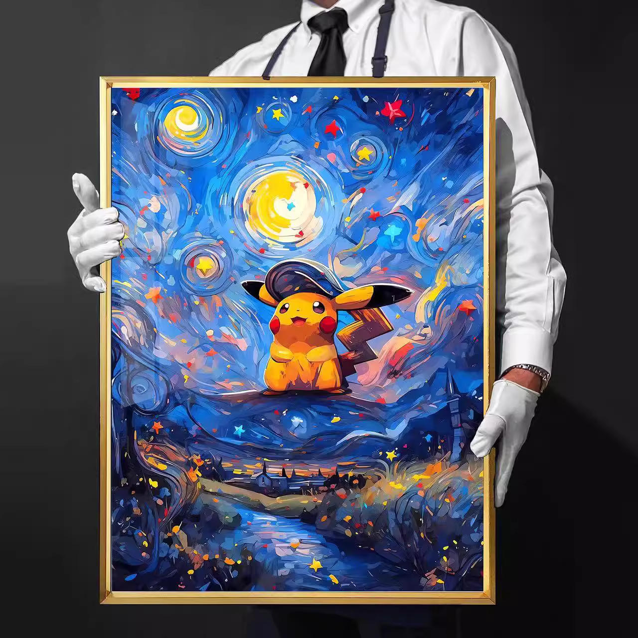 【In stock】Decorative Painting of Pikachu-Pokemon-Billion Birds Studio