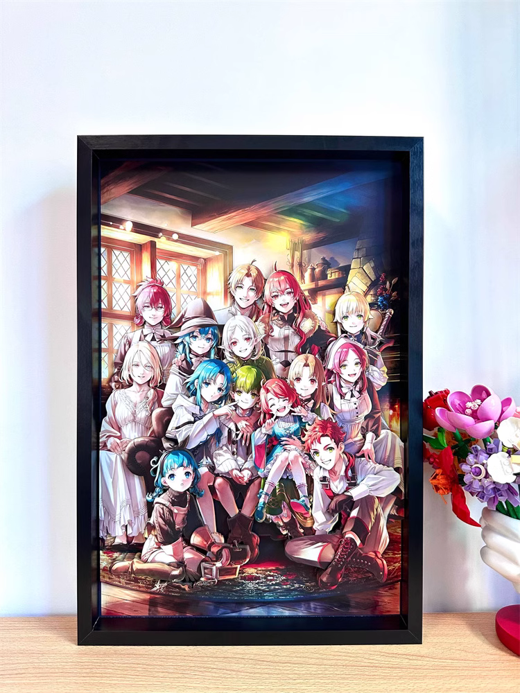 【In stock】3D Decorative Painting of Whole Characters in Mushoku Tensei：Jobless Reincarnation-AoTu Panda Studio