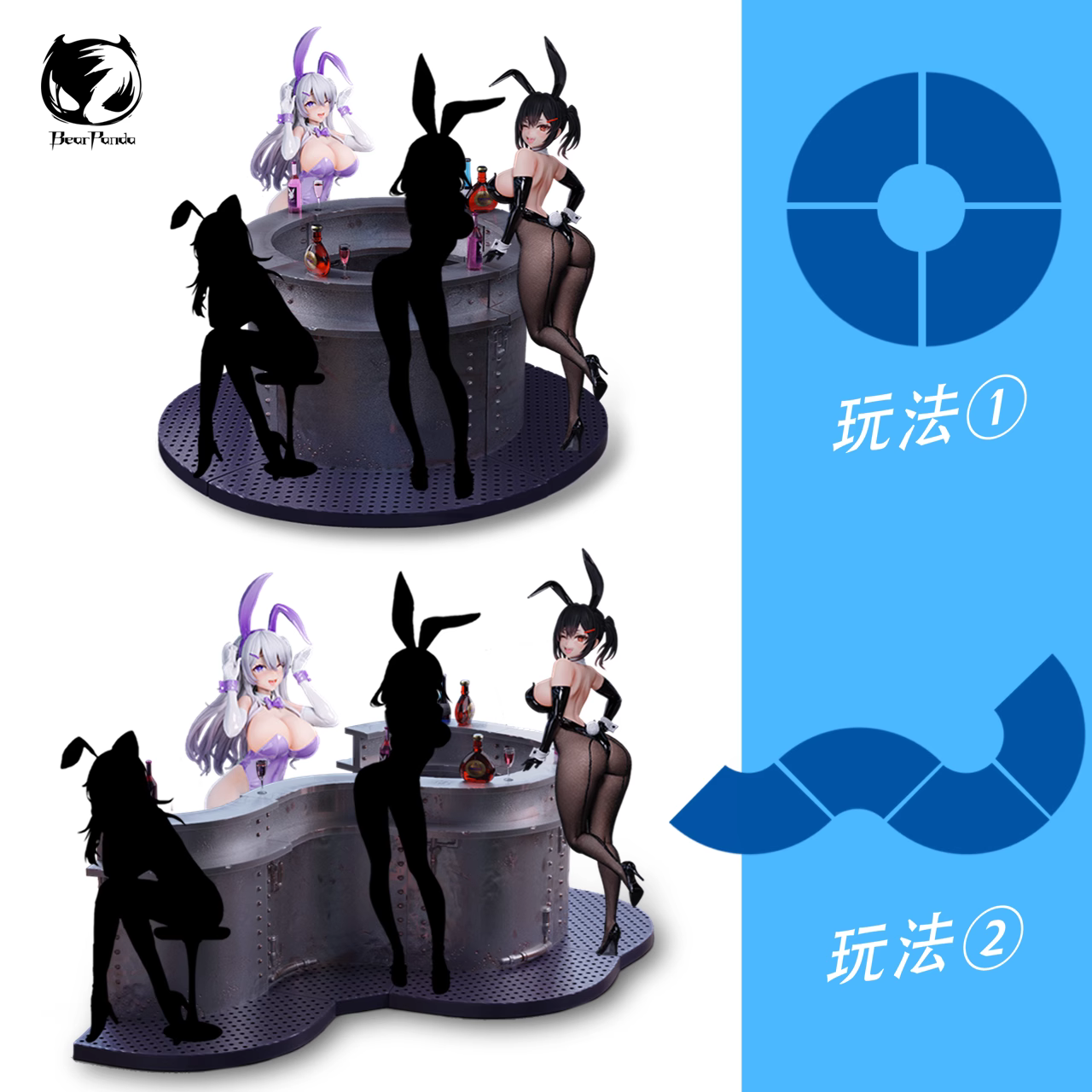 【Pre-sale】1/6 Scale Bunny Girl Lin & XiYa-Other series-BearPanda Studio