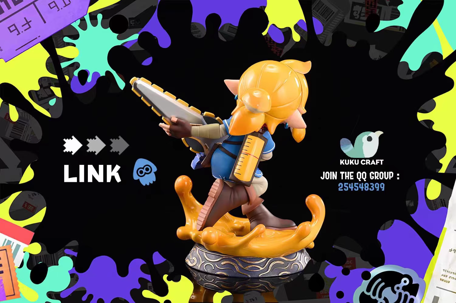 【Pre-sale】SPLATOON Cuttlefish Link-The Legend of Zelda-KukuCraft Studio