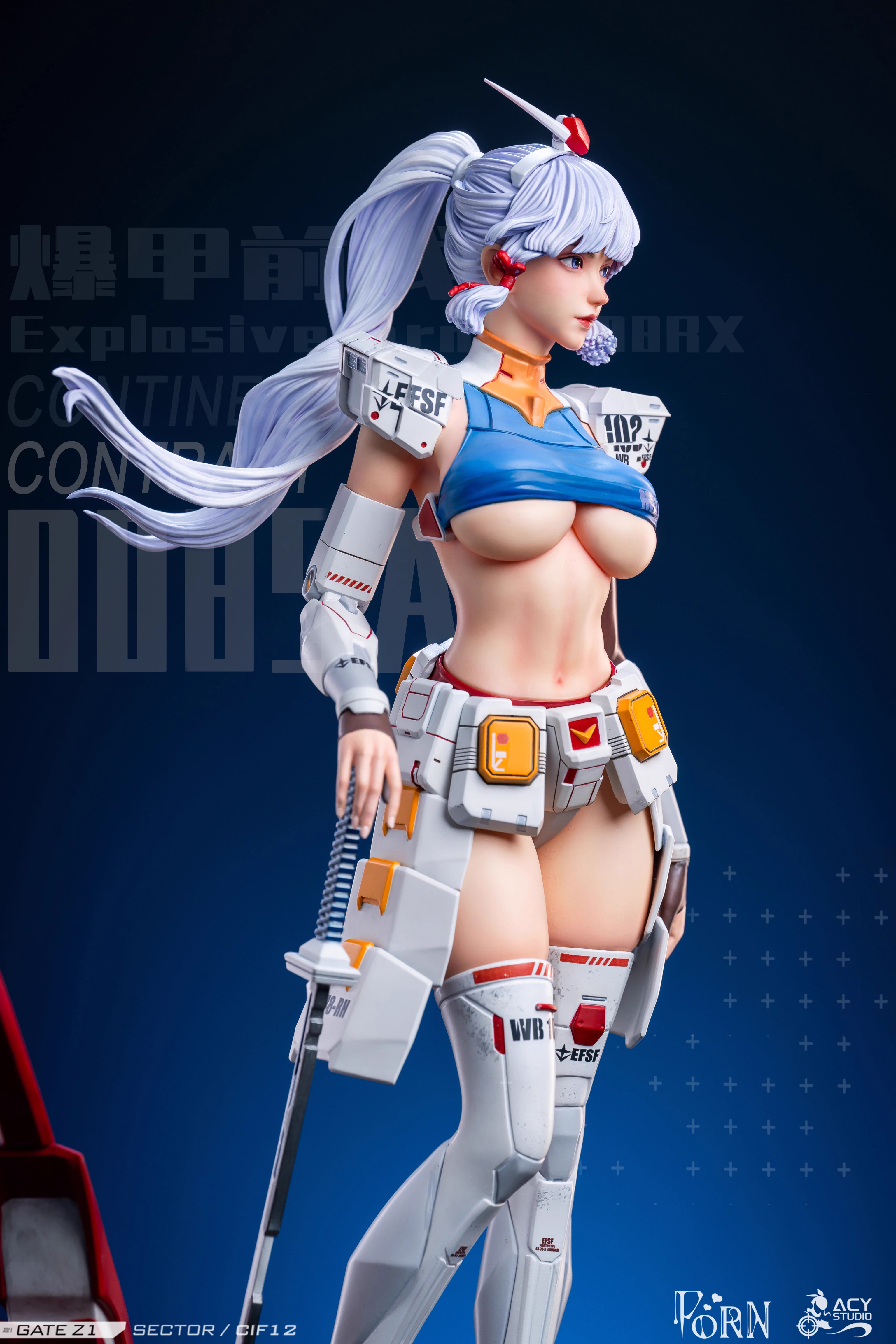 【Pre-sale】1/4 Scale PORNLH002 Rx78 Kamisato Ayaka-Genshin Impact-Porn & Acy Studios
