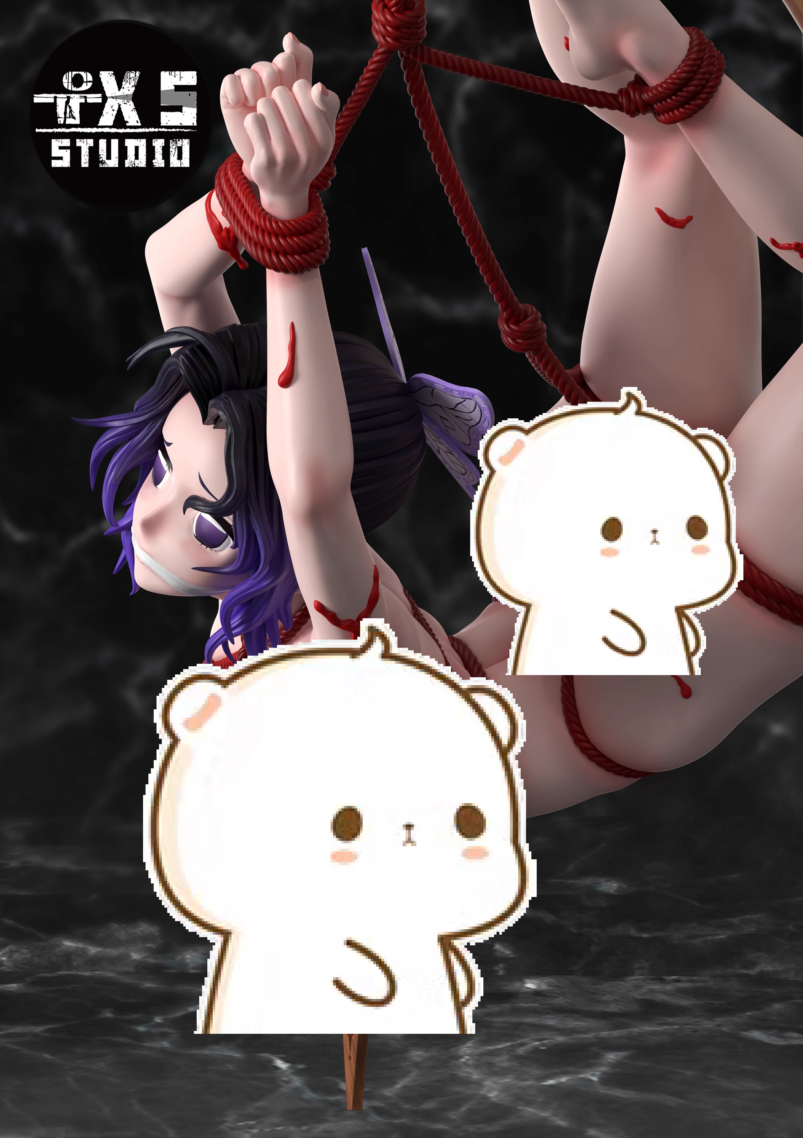 【Pre-sale closed】1/4 Scale Naked Hanging Kochou Shinobu-T.X.S Studio