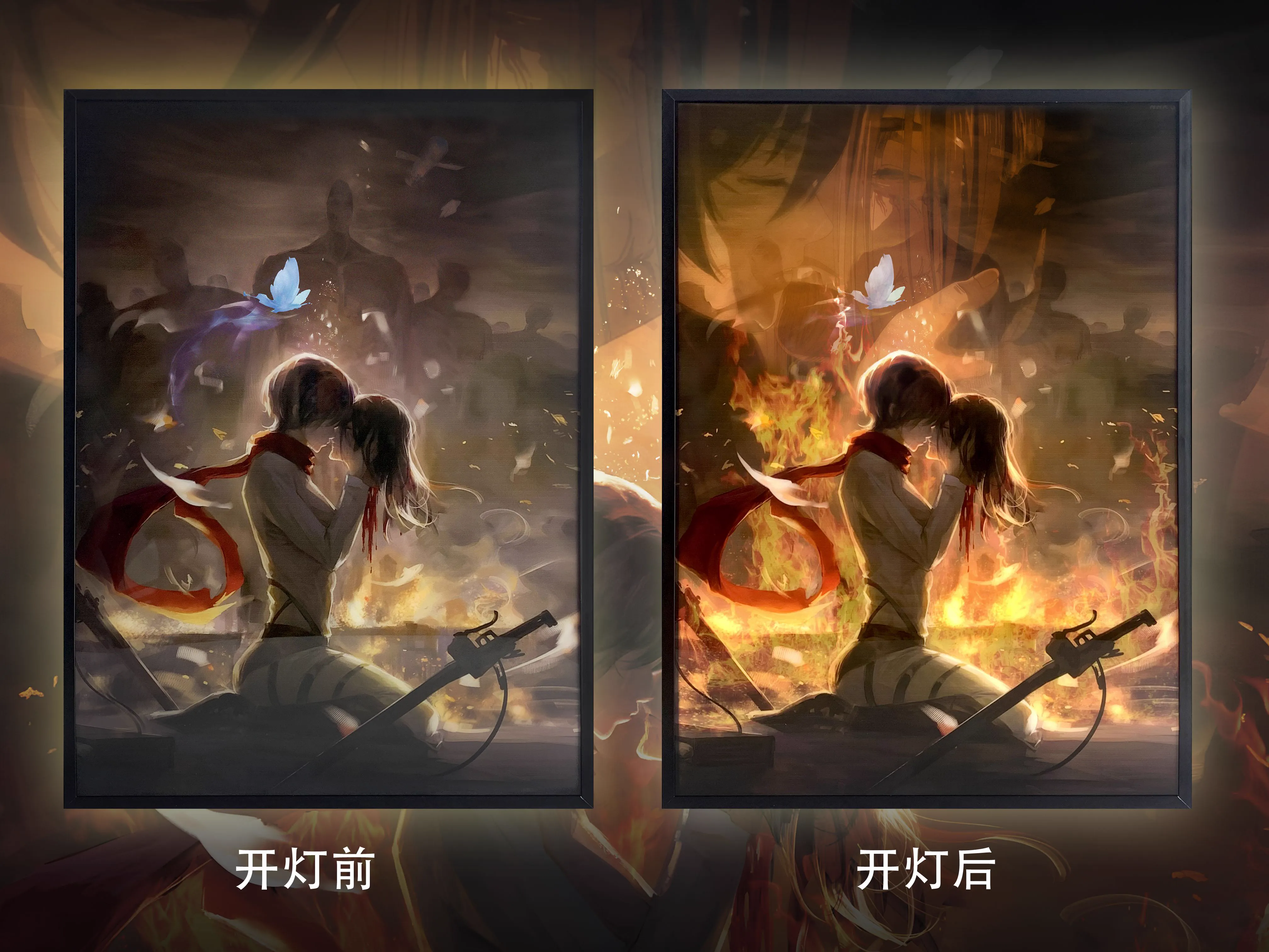 【In stock】Decorative Painting of Final Kiss-Attack on Titan-MOMO Studio