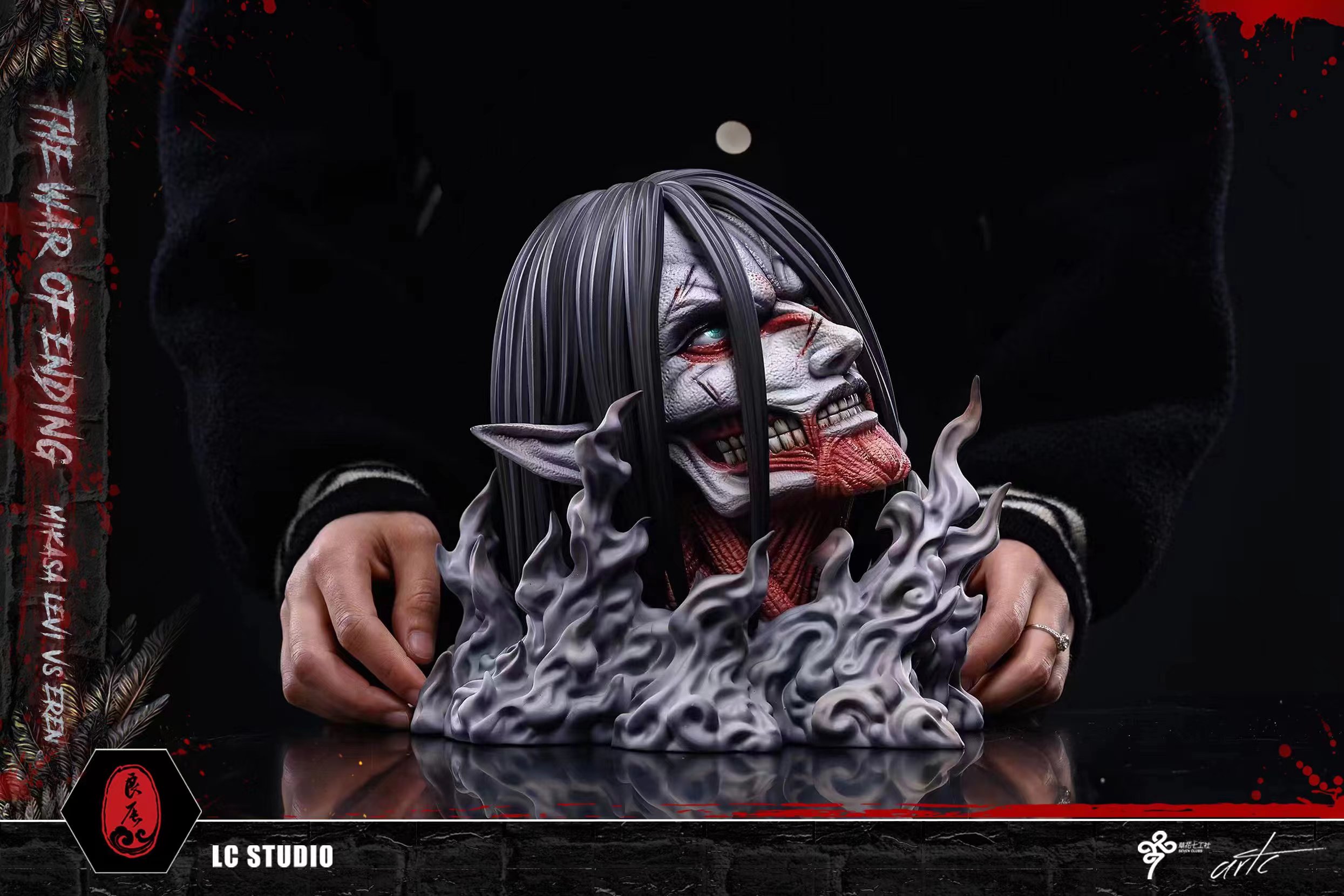 【Sold out】The Final Battle Mikasa·Ackerman & Levi·Ackerman VS The Founding Titan-Attack on Titan-LC Studio