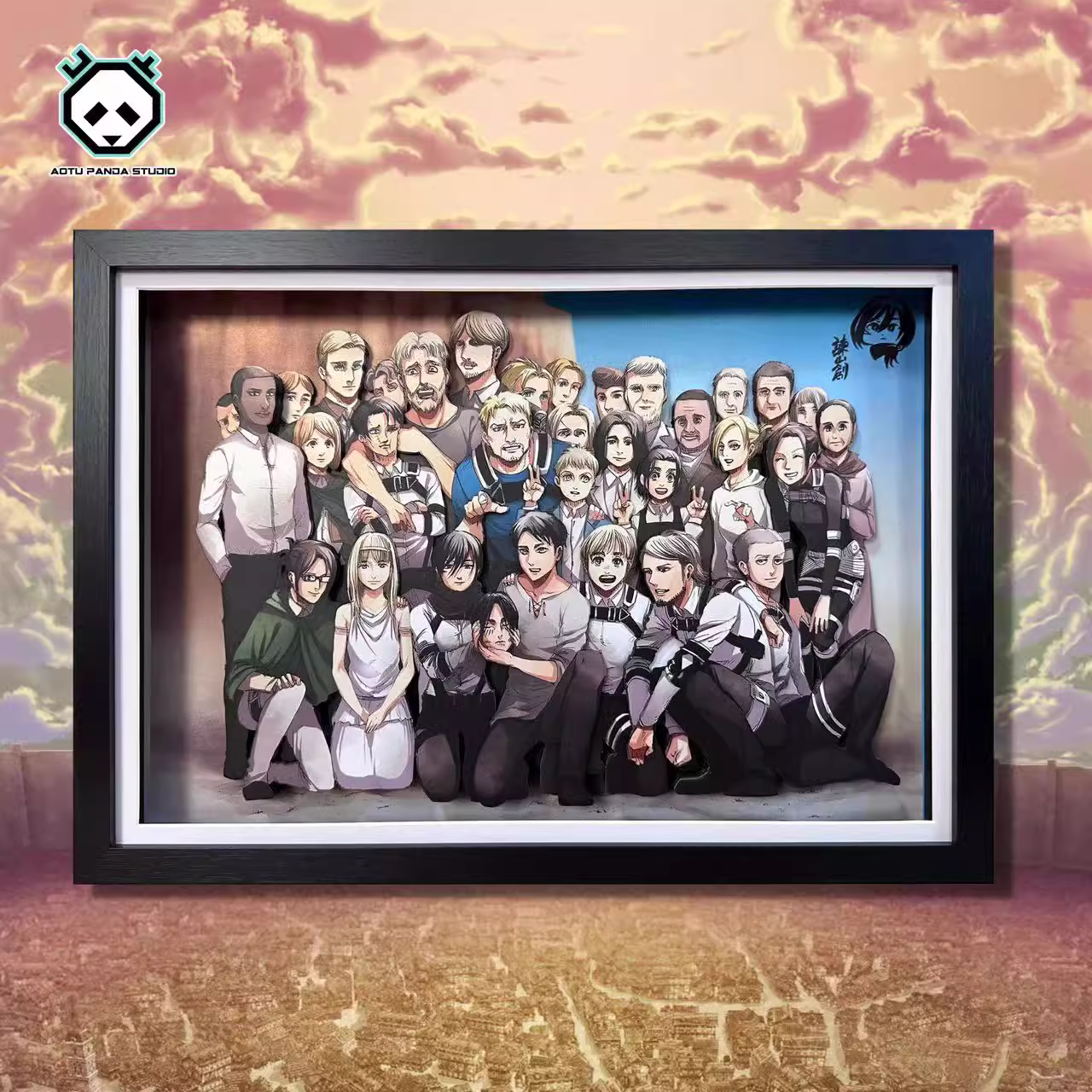 【In stock】Decorative Painting of Attack on Titan-Aotu Panda