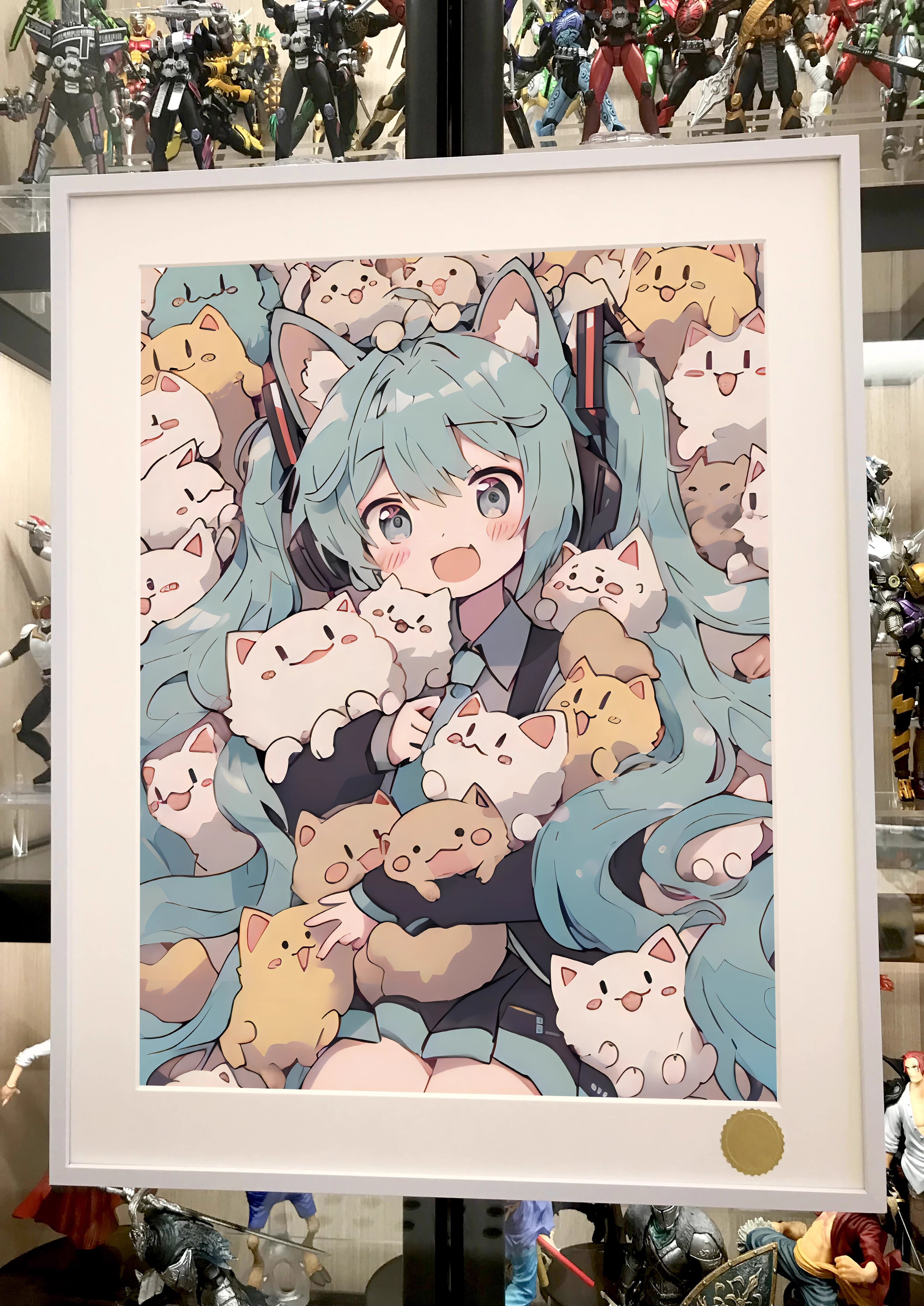 【Pre-sale】Decorative Painting of Cat-eared Hatsune Miku-Vocaloid-XingKong Studio