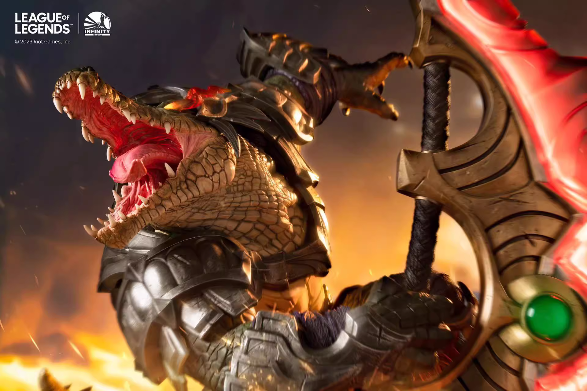 【Pre-sale】1/4 Scale The Butcher of the Sands Renekton-League of Legends-Infinity Studio