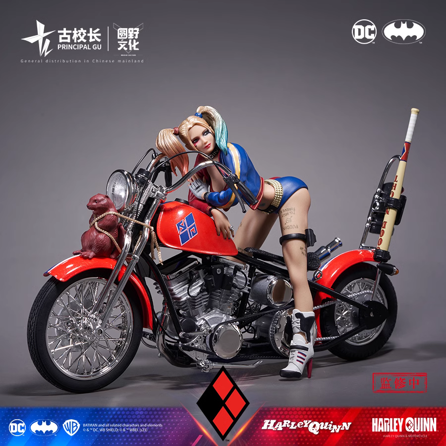 【Pre-sale】1/10 Scale Harley Quinn & Motorbike-DC Studio