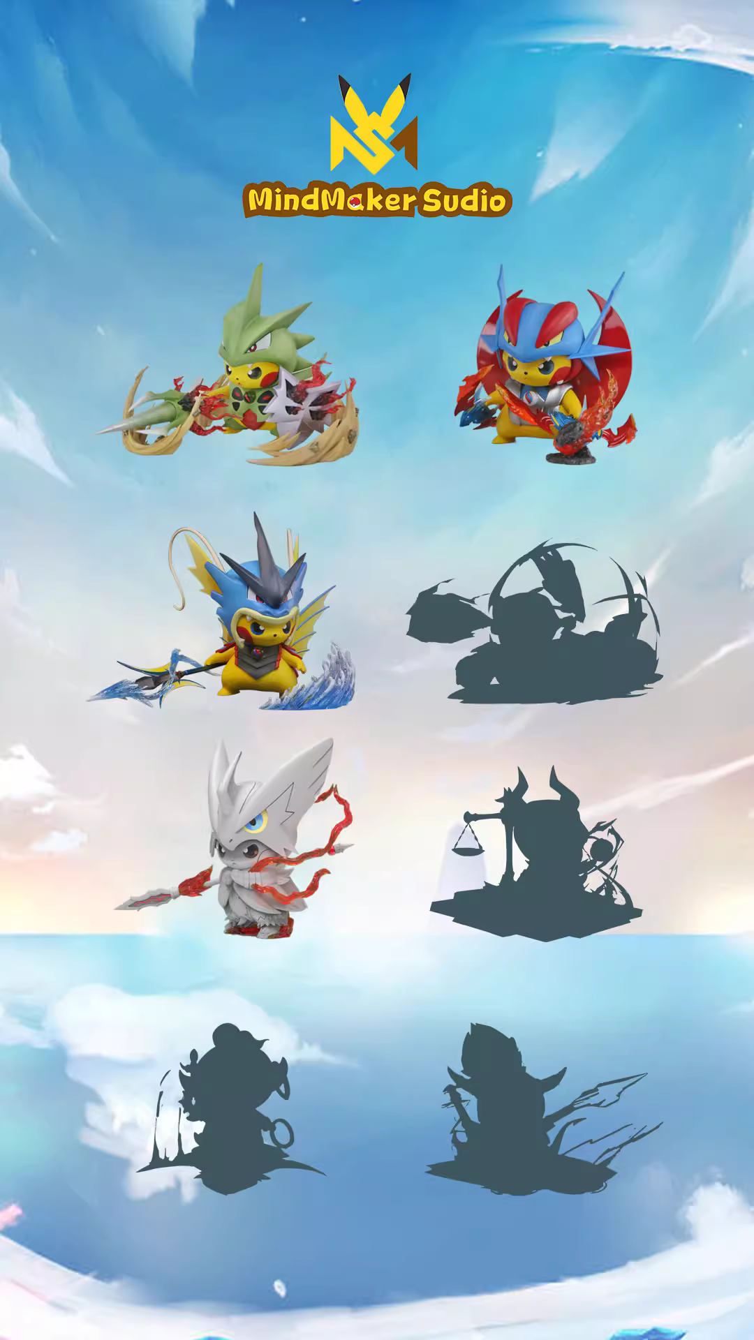 【Pre-sale】Original Color Mega Pikachu Cosplay Salamence-Pokemon-MindMaker Studio