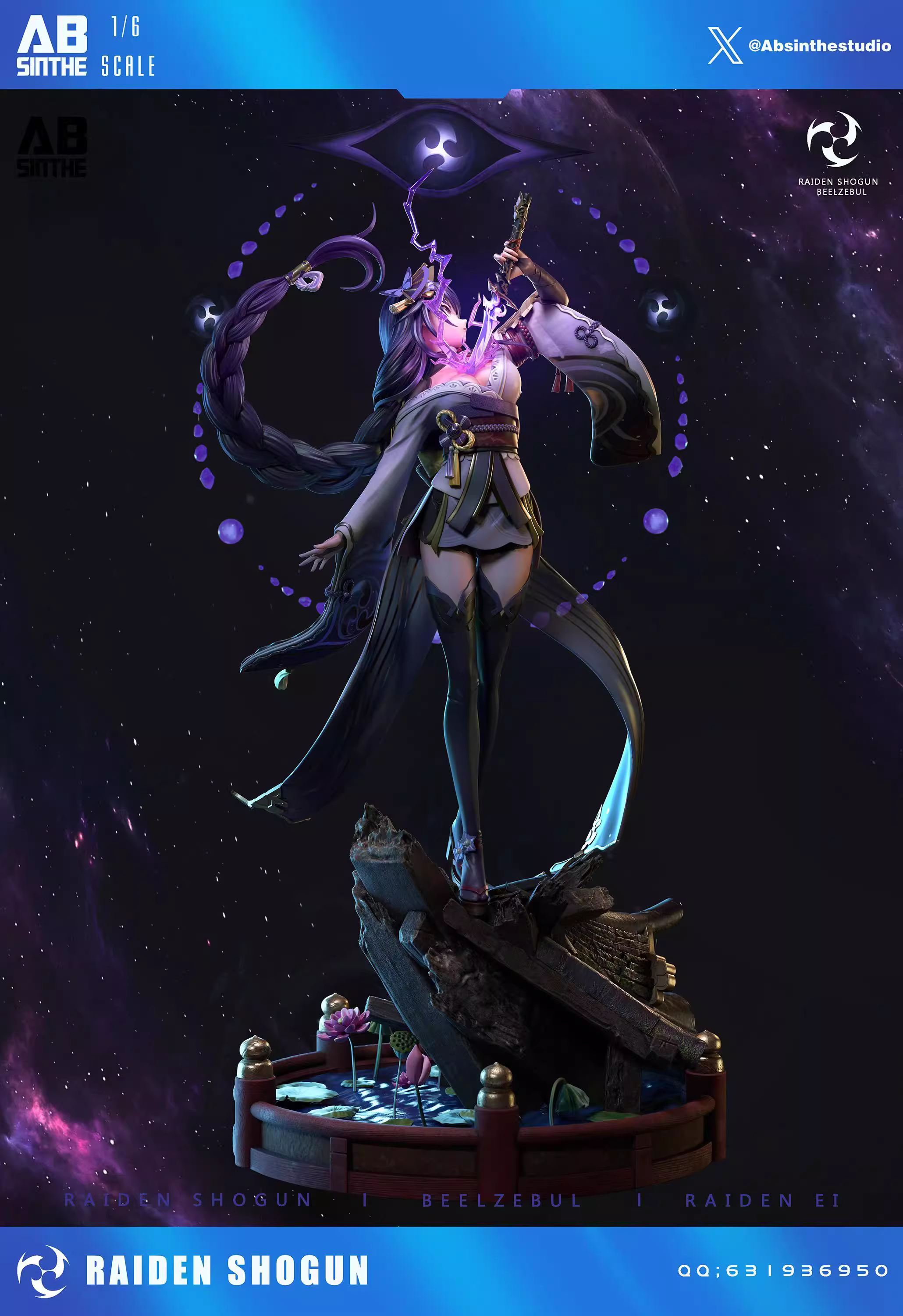 【Sold out】1/6 Scale Raiden Shogun-Genshin Impact-ABsinthe Studio